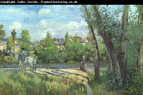 Camille Pissaro Sunlight on the Road, Pontoise